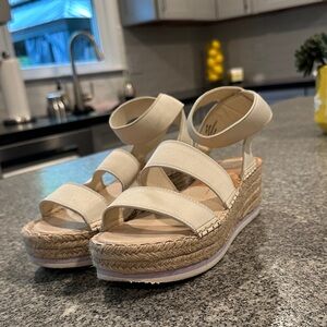 Dolce Vita Cream Espadrille Wedges